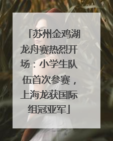 苏州金鸡湖龙舟赛热烈开场：小学生队伍首次参赛，上海龙获国际组冠亚军