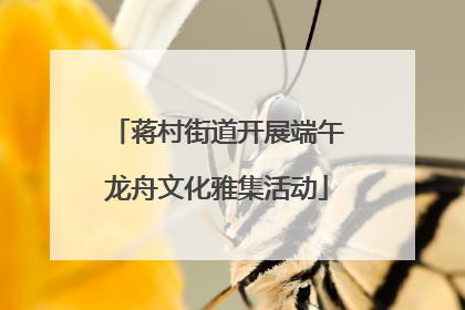 蒋村街道开展端午龙舟文化雅集活动