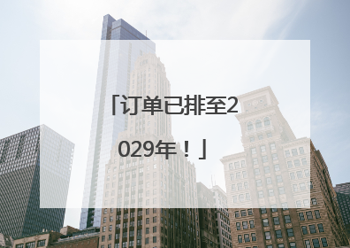 订单已排至2029年！