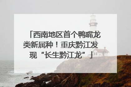 西南地区首个鸭嘴龙类新属种！重庆黔江发现“长生黔江龙”