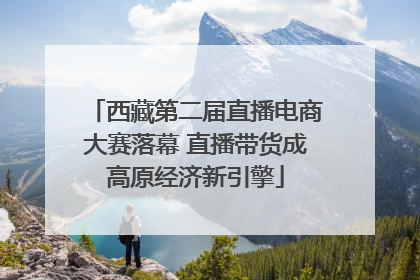 西藏第二届直播电商大赛落幕 直播带货成高原经济新引擎