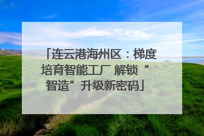 连云港海州区：梯度培育智能工厂 解锁“智造”升级新密码