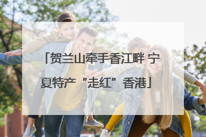 贺兰山牵手香江畔 宁夏特产“走红”香港
