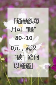通勤族每月可“赚”80~100元，武汉“碳”路何以畅通