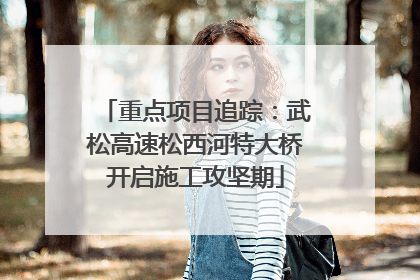 重点项目追踪：武松高速松西河特大桥开启施工攻坚期