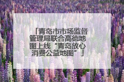 青岛市市场监督管理局联合高德地图上线“青岛放心消费公益地图”