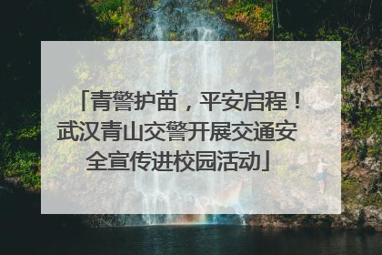 青警护苗，平安启程！武汉青山交警开展交通安全宣传进校园活动