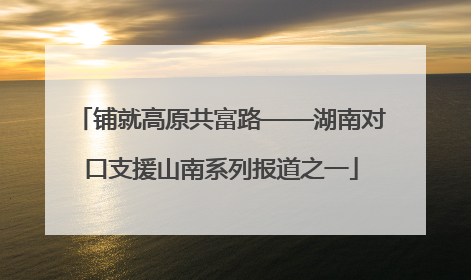 铺就高原共富路——湖南对口支援山南系列报道之一