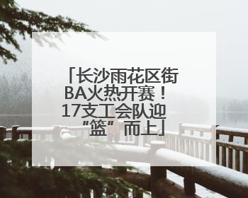 长沙雨花区街BA火热开赛！17支工会队迎“篮”而上