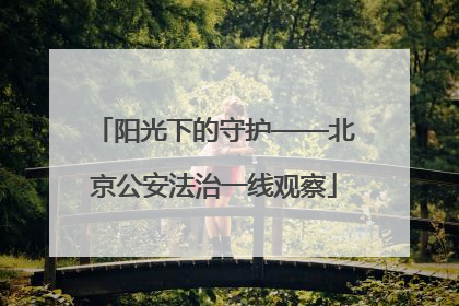 阳光下的守护——北京公安法治一线观察