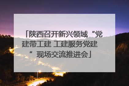 陕西召开新兴领域“党建带工建 工建服务党建”现场交流推进会