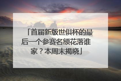 首届新版世俱杯的最后一个参赛名额花落谁家？本周末揭晓