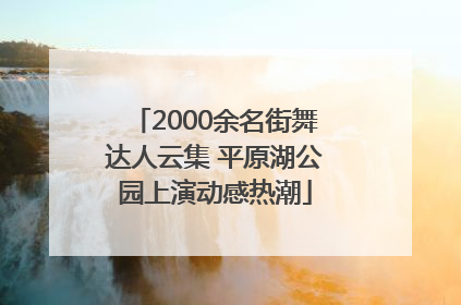 2000余名街舞达人云集 平原湖公园上演动感热潮