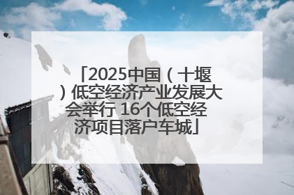 2025中国（十堰）低空经济产业发展大会举行 16个低空经济项目落户车城