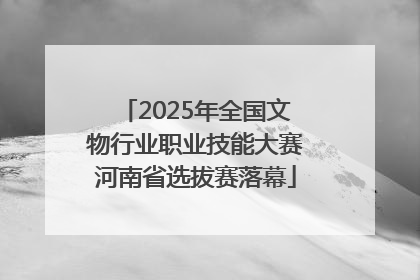 2025年全国文物行业职业技能大赛河南省选拔赛落幕