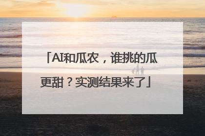 AI和瓜农，谁挑的瓜更甜？实测结果来了