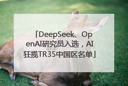DeepSeek、OpenAI研究员入选，AI狂揽TR35中国区名单