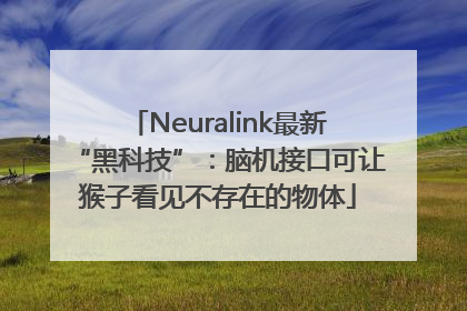 Neuralink最新“黑科技”：脑机接口可让猴子看见不存在的物体